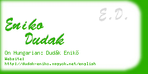 eniko dudak business card